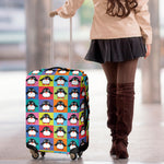 Cute Colorful Penguin Pattern Print Luggage Cover