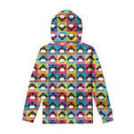 Cute Colorful Penguin Pattern Print Pullover Hoodie