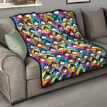Cute Colorful Penguin Pattern Print Quilt