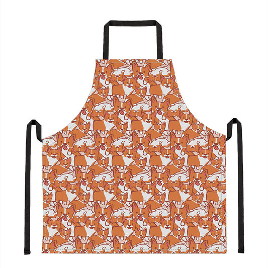 Cute Corgi Pattern Print Apron