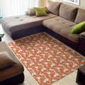 Cute Corgi Pattern Print Floor Mat