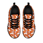 Cute Corgi Pattern Print Black Sneakers