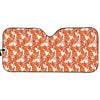 Cute Corgi Pattern Print Car Sun Shade