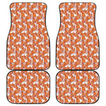 Cute Corgi Pattern Print Front and Back Car Floor Mats