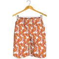 Cute Corgi Pattern Print Men's Shorts