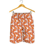 Cute Corgi Pattern Print Men's Shorts