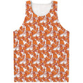 Cute Corgi Pattern Print Men's Tank Top