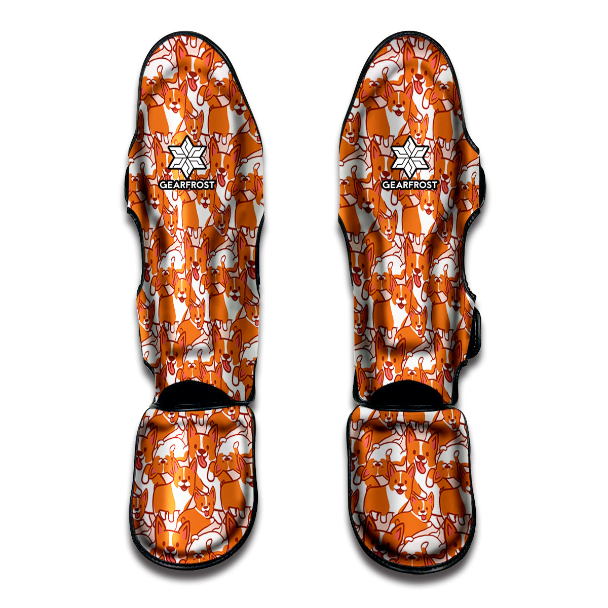 Cute Corgi Pattern Print Muay Thai Shin Guard