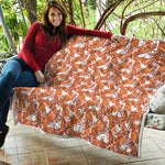 Cute Corgi Pattern Print Quilt