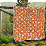 Cute Corgi Pattern Print Quilt
