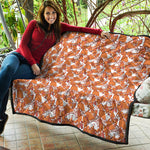 Cute Corgi Pattern Print Quilt