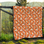 Cute Corgi Pattern Print Quilt