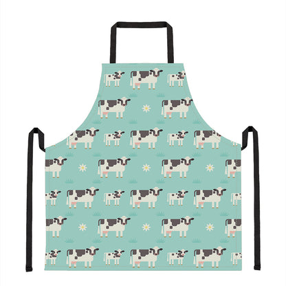 Cute Cow And Baby Cow Pattern Print Apron
