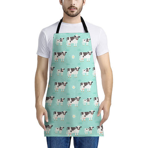 Cute Cow And Baby Cow Pattern Print Apron