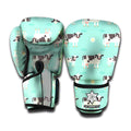 Cute Cow And Baby Cow Pattern Print Boxing Gloves