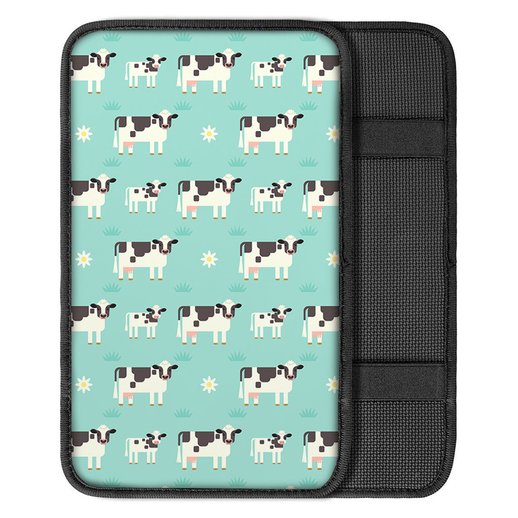 Cute Cow And Baby Cow Pattern Print Car Center Console Cover