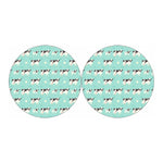 Cute Cow And Baby Cow Pattern Print Car Coasters