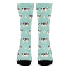 Cute Cow And Baby Cow Pattern Print Crew Socks