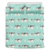 Cute Cow And Baby Cow Pattern Print Duvet Cover Bedding Set