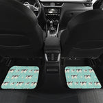 Cute Cow And Baby Cow Pattern Print Front and Back Car Floor Mats