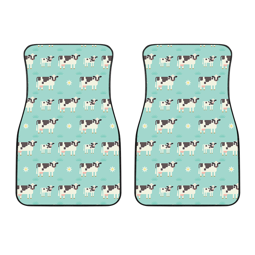 Cute Cow And Baby Cow Pattern Print Front Car Floor Mats