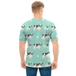 Cute Cow And Baby Cow Pattern Print Men's T-Shirt