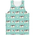 Cute Cow And Baby Cow Pattern Print Men's Tank Top