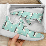 Cute Cow And Baby Cow Pattern Print Mesh Knit Shoes GearFrost