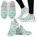 Cute Cow And Baby Cow Pattern Print Mesh Knit Shoes GearFrost