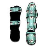 Cute Cow And Baby Cow Pattern Print Muay Thai Shin Guard