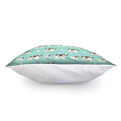 Cute Cow And Baby Cow Pattern Print Pillow Cover