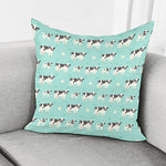 Cute Cow And Baby Cow Pattern Print Pillow Cover