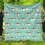 Cute Cow And Baby Cow Pattern Print Quilt