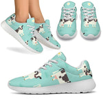 Cute Cow And Baby Cow Pattern Print Sport Shoes GearFrost