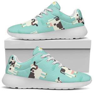 Cute Cow And Baby Cow Pattern Print Sport Shoes GearFrost