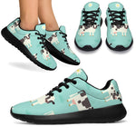 Cute Cow And Baby Cow Pattern Print Sport Shoes GearFrost