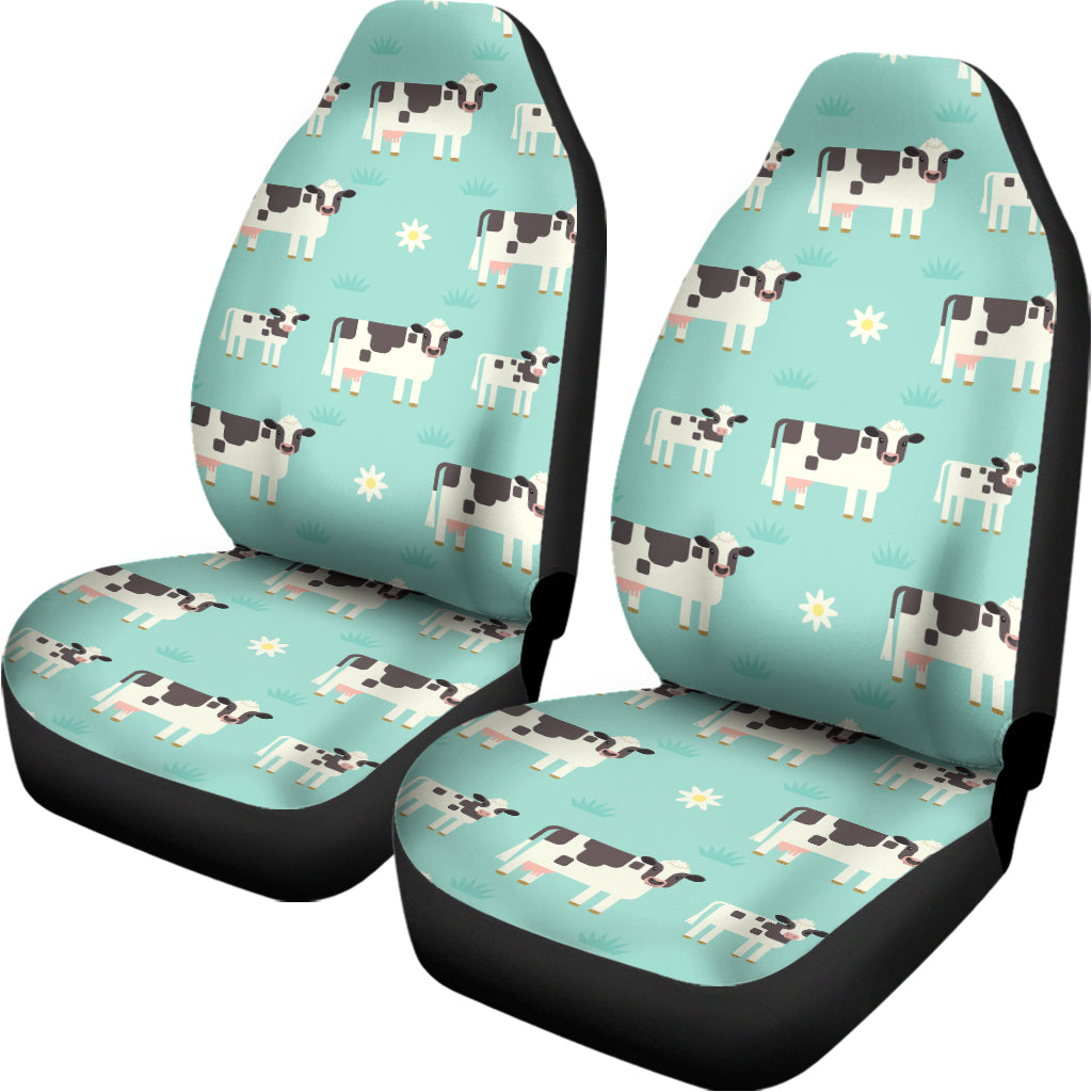 Cute Cow And Baby Cow Pattern Print Universal Fit Car Seat Covers