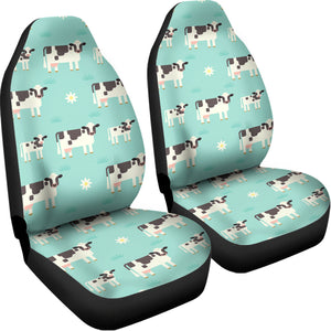 Cute Cow And Baby Cow Pattern Print Universal Fit Car Seat Covers