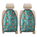 Cute Cow And Daisy Flower Pattern Print Car Seat Organizers