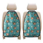 Cute Cow And Daisy Flower Pattern Print Car Seat Organizers