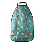 Cute Cow And Daisy Flower Pattern Print Car Seat Organizers