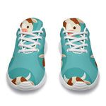 Cute Cow And Daisy Flower Pattern Print Sport Shoes GearFrost