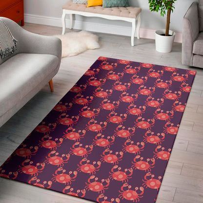 Cute Crab Pattern Print Area Rug