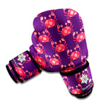 Cute Crab Pattern Print Boxing Gloves