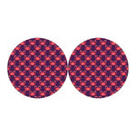 Cute Crab Pattern Print Car Coasters