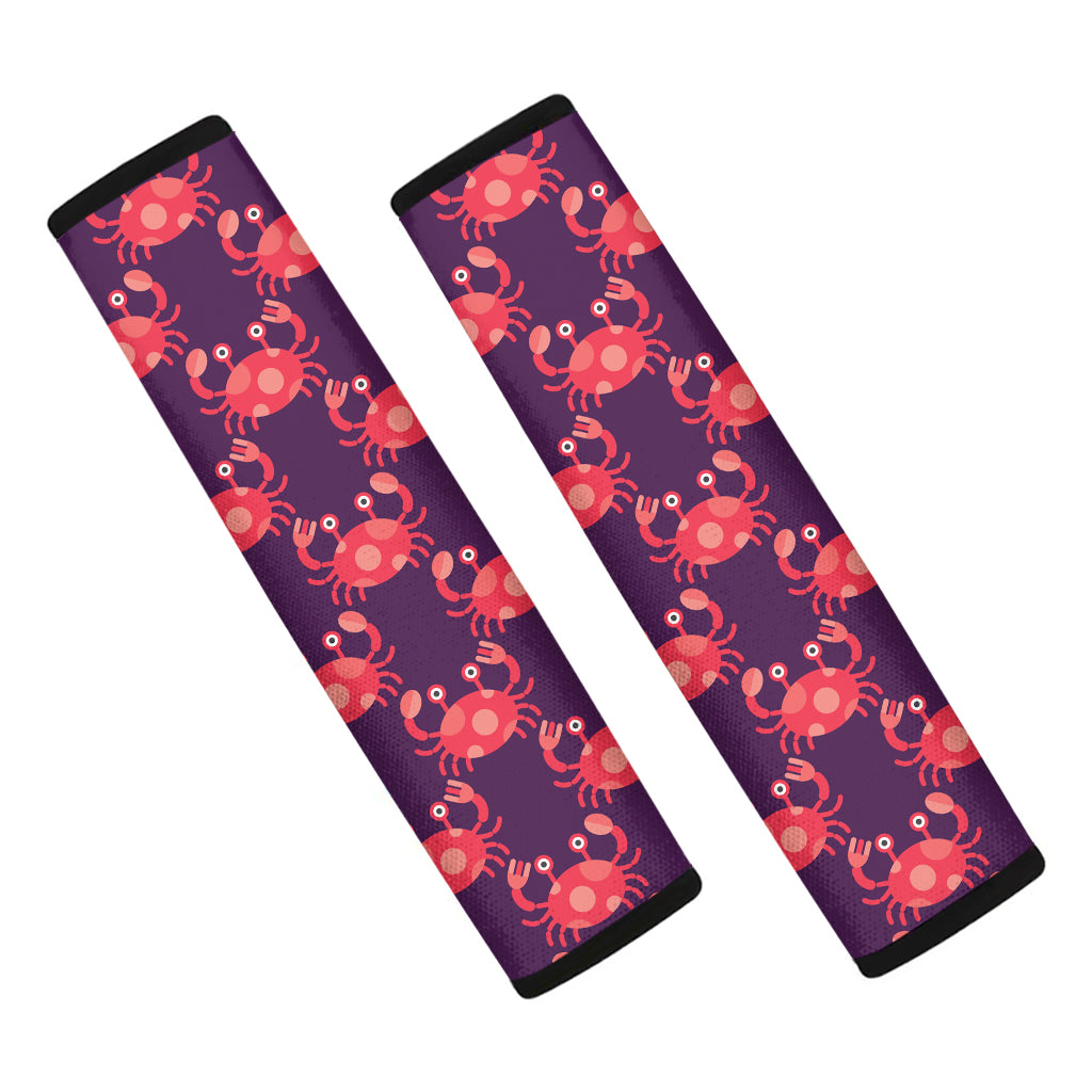 Cute Crab Pattern Print Car Seat Belt Covers