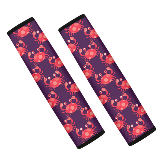 Cute Crab Pattern Print Car Seat Belt Covers