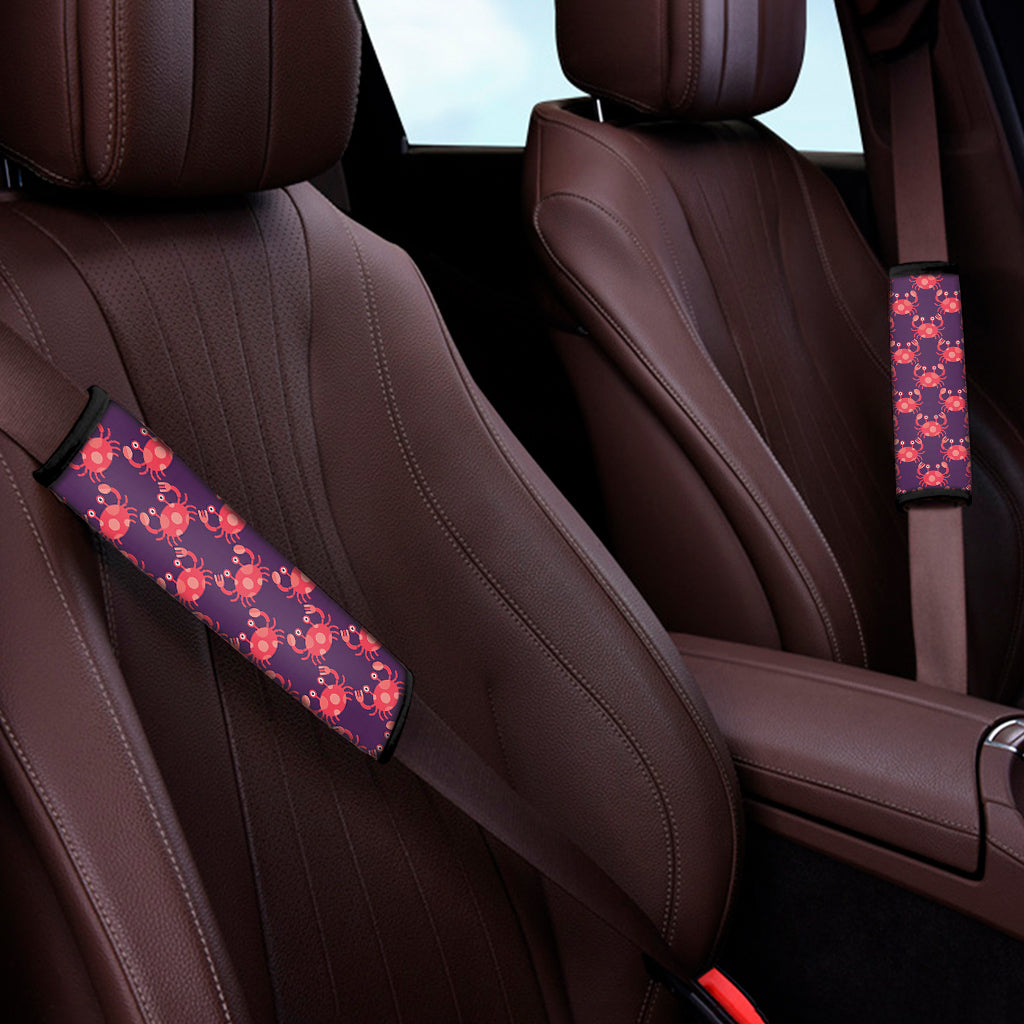 Cute Crab Pattern Print Car Seat Belt Covers