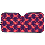 Cute Crab Pattern Print Car Sun Shade