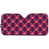 Cute Crab Pattern Print Car Sun Shade